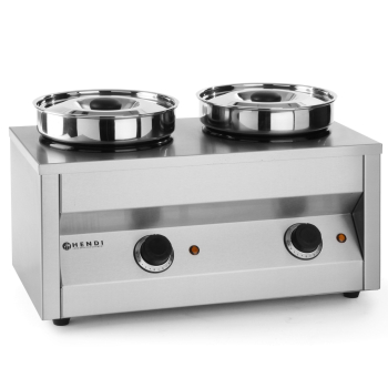 Podgrzewacz elektryczny do zup i sosów Thermosystem 2x4.2L Hendi 201206