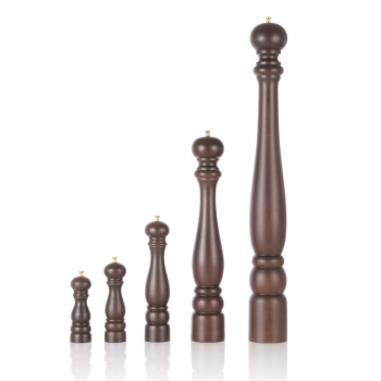 Młynek do mielenia soli morskiej kamiennej HELICOIL drewniany wys. 210mm - Hendi 469101