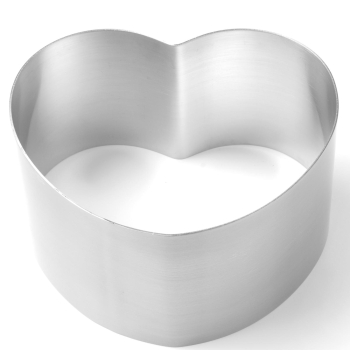 Rant cukierniczy do ciasta tortu SERCE - ZESTAW 4szt.  - HENDI 512456