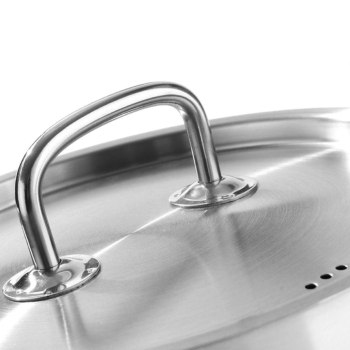 Garnek średni z pokrywką Kitchen Line 62.8 l 500 x 320 mm - Hendi 836088