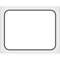 Matryca forma do zgrzewarki Hendi na tackę pojemnik bez podziału 227x178 mm - Hendi 805572