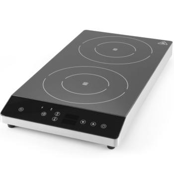 Kuchenka indukcyjna przenośna 2 pola grzewcze OBLIQUE śr. 22 cm 3500 W 230 V - Hendi 239438