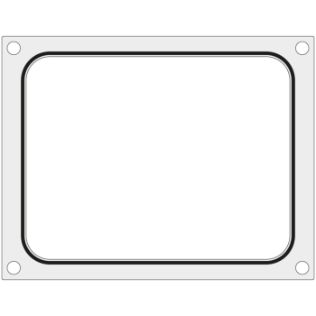 Matryca forma do zgrzewarki CAS CDS-01 na tackę pojemnik bez podziału 227x178 mm - Hendi 805374