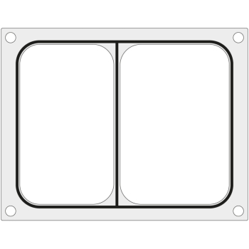 Matryca forma do zgrzewarki Hendi na tackę dwudzielną 227x178 mm - Hendi 805596
