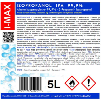 Alkohol izopropylowy Izopropanol IPA I-MAX 99,9% 5L