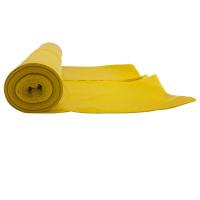 Worki na odpadki śmieci grube 80 mikr. wytrzymałe rolka 15szt. - żółte 120L