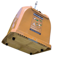 Kontener pojemnik laminatowy na odpady śmieci BIO odpadki spożywcze - brązowy 2.1 m3