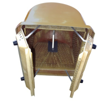 Kontener pojemnik laminatowy na odpady śmieci BIO odpadki spożywcze - brązowy 2.1 m3