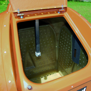 Kontener pojemnik laminatowy na odpady śmieci BIO odpadki spożywcze - brązowy 2.1 m3