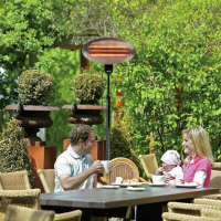 Lampa grzewcza promiennik ciepła stojący tarasowy 7m 2kW ST 2000E