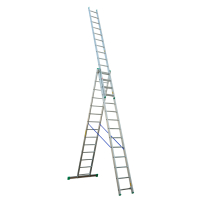 DRABINA ALUMINIOWA 3-ELEMENTOWA 954CM 14+14+14 SZCZEBLI