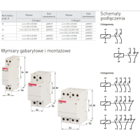 STYCZNIK MODUŁOWY E.MC.220.4.25.4NO 4P 25A 4NO