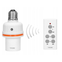 BEZPRZEWODOWE GNIAZDO ŻARÓWKI VIRONE RS-6 + PILOT
