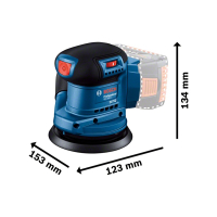 AKUMULATOROWA SZLIFIERKA MIMOŚRODOWA GEX 185-LI 0*AH