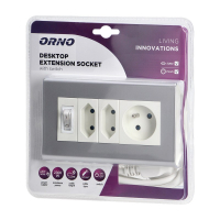 PRZEDŁUŻACZ BIURKOWY Z WYŁĄCZNIKIEM 2X2,5A 1X10A  1,5M