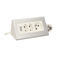 PRZEDŁUŻACZ BIURKOWY Z WYŁĄCZNIKIEM 2X2,5A 1X10A  1,5M