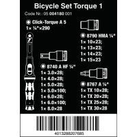 ZESTAW NARZĘDZI BICYCLE SET TORQUE 1, 2,5-25 NM, 16 CZĘŚĆ
