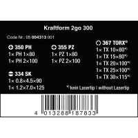 ZESTAW WKRĘTAKÓW KRAFTFORM 2GO 300, 11 CZĘŚĆI