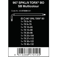 ZESTAW KLUCZY TORX 9 SZTUK