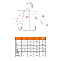 KURTKA SOFTSHELL Z KAPTUREM POMARAŃCZOWA, ROZMIAR M