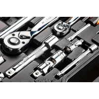 ZESTAW KLUCZY NASADOWYCH 1/4'',1/2'' 77 CZĘŚCI CRV