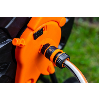 WÓZEK NA WĄŻ OGRODOWY,TWORZYWO, DO 60 M WĘŻA 1/2''