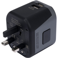 ADAPTER PODRÓŻNY UNIW. 2XUSB 12W