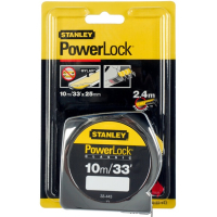 MIARA POWERLOCK, OBUDOWA PLASTIKOWA CALOWA 10M/33 *25MM