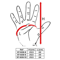 RĘKAWICE TAKTYCZNE, SKÓRA SYNTETYCZNA, ROZMIAR 9