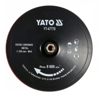 TARCZA Z RZEPEM 230MM M14 + AKCESORIA