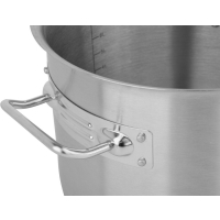 GARNEK ŚREDNI Z POKRYWKĄ ZE STALI NIERDZEWNEJ 50X50 CM, 98L