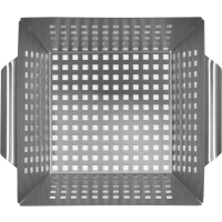 KOSZYK DO GRILLOWANIA, STAL NIERDZEWNA 26*22*7CM