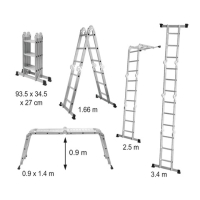 DRABINA TRZYSTOPNIOWA ROZKŁADANA