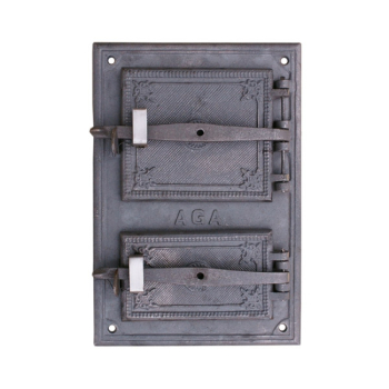 DRZWICZKI HERMETYCZNE ŻELIWNE DO PIECA DUŻE ZE SZNUREM NR 1