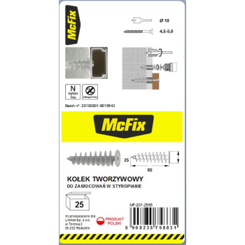 DYBEL DO MOCOWANIA W IZOLACJI 25*85MM NYLON