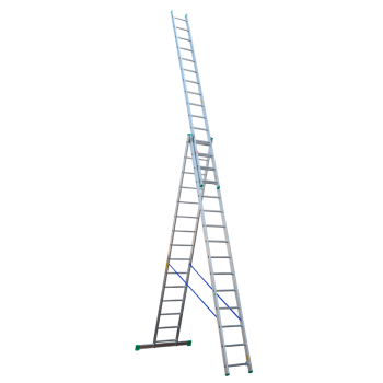 DRABINA ALUMINIOWA 3-ELEMENTOWA 1010CM 15+15+15 SZCZEBLI