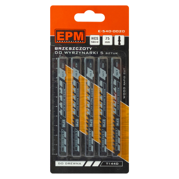 Brzeszczot do wyrzynarki do drewna T144D 5szt. EPM E-540-0020