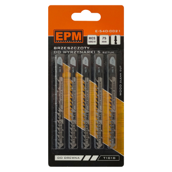 Brzeszczot do wyrzynarki do drewna T101D 5szt. EPM E-540-0021