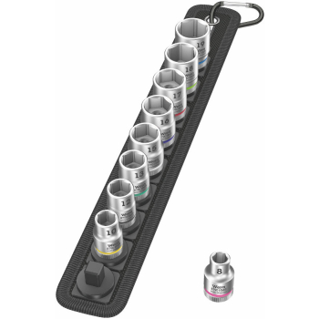 ZESTAW KLUCZY NASADOWYCH ZYKLOP 3/8'', 9 CZĘŚĆ