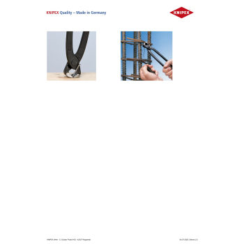 OBCĘGI ZBROJARSKIE DO DRUTU ZBROJENIOWEGO I PLECIONEK 220MM