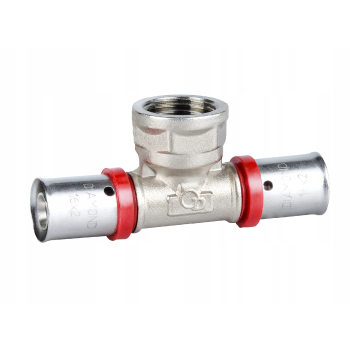 TRÓJNIK ZAPR. EN 1254-8, 3/4X20X20.DZ. PEX-AL-PEX CHROM