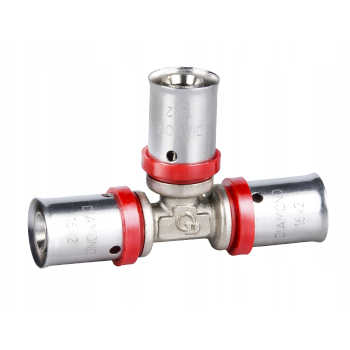 TRÓJNIK ZAPR. EN 1254-8, 20X20X20.POTRÓJNY PEX-AL-PEX CHROM