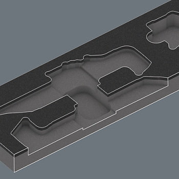 WKŁADKA PIANKOWA Z KLUCZAMI TRZPIENIOWYMI, SET 1, 20 CZĘŚĆ