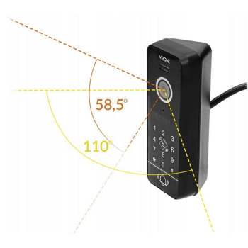 WIDEODOMOFON IP 7'' VIFIS VDP-61 FULL HD Z SZYFRATOREM CZARN