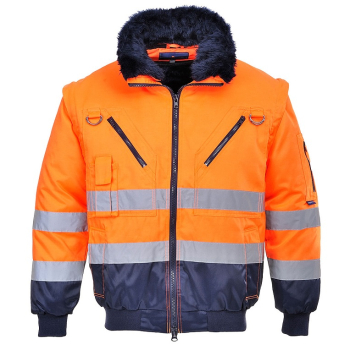 KURTKA OSTRZEGAWCZA OCIEPLANA 3W1 PJ50 XL