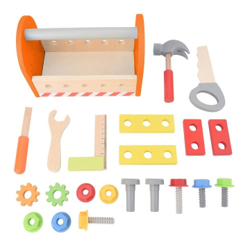 ZESTAW NARZĘDZI DREWNIANYCH DLA DZIECI