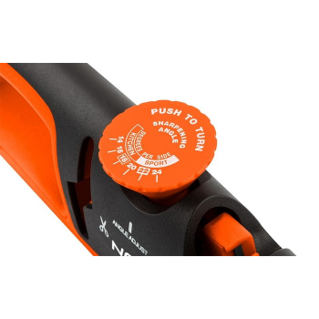 OSTRZAŁKA DO NOŻY I NOŻYCZEK Z REGULACJĄ KĄTA OSTRZENIA