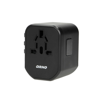 ADAPTER PODRÓŻNY 100-240V 8A 2XUSB 5V 2,4A INTELIGENTNA