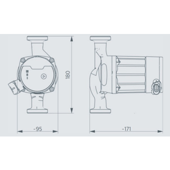 POMPA OBIEGOWA ELEKTRONICZNA DO C.O. 25/60 6/4''