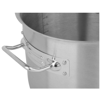 GARNEK NISKI Z POKRYWKĄ ZE STALI NIERDZEWNEJ 25X18 CM 9L